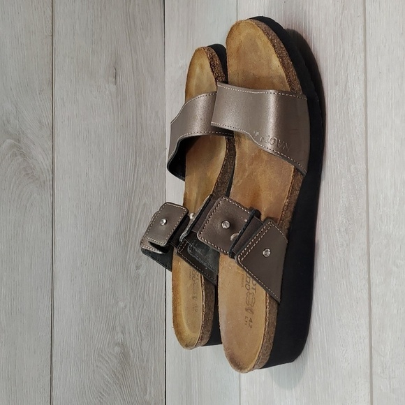 Naot Womens Ashley Copper Leather Strap Wedge Sandals shoes sz 42/11 - Picture 3 of 14